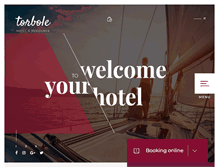 Tablet Screenshot of hoteltorbole.it